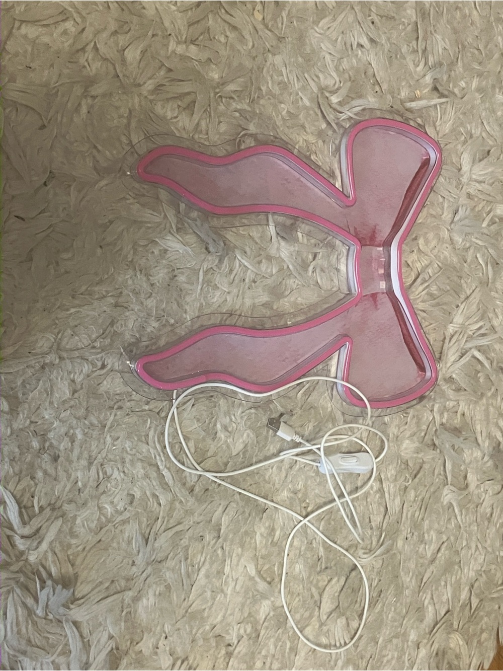 Pink LED Bow Light - Picture 2 of 8